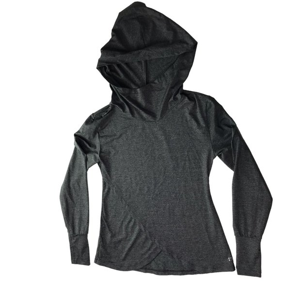 SPLITS FIFTY-NINE 59 Hoodie Hooded Sweatshirt Pullover Stretch Women's S Gray LS - Picture 11 of 16